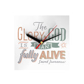 Words That Inspire Clock: The Glory of God